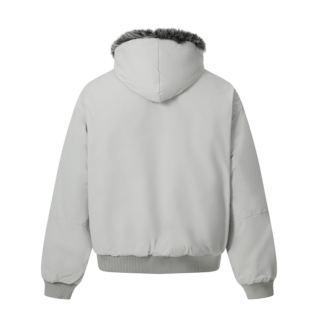 Herren Kurzboxy Bomberjacke im Aviator‑Look mit abnehmbarem Kunstfellkragen Nord Taschen
