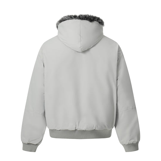 Herren Kurzboxy Bomberjacke im Aviator‑Look mit abnehmbarem Kunstfellkragen Nord Taschen