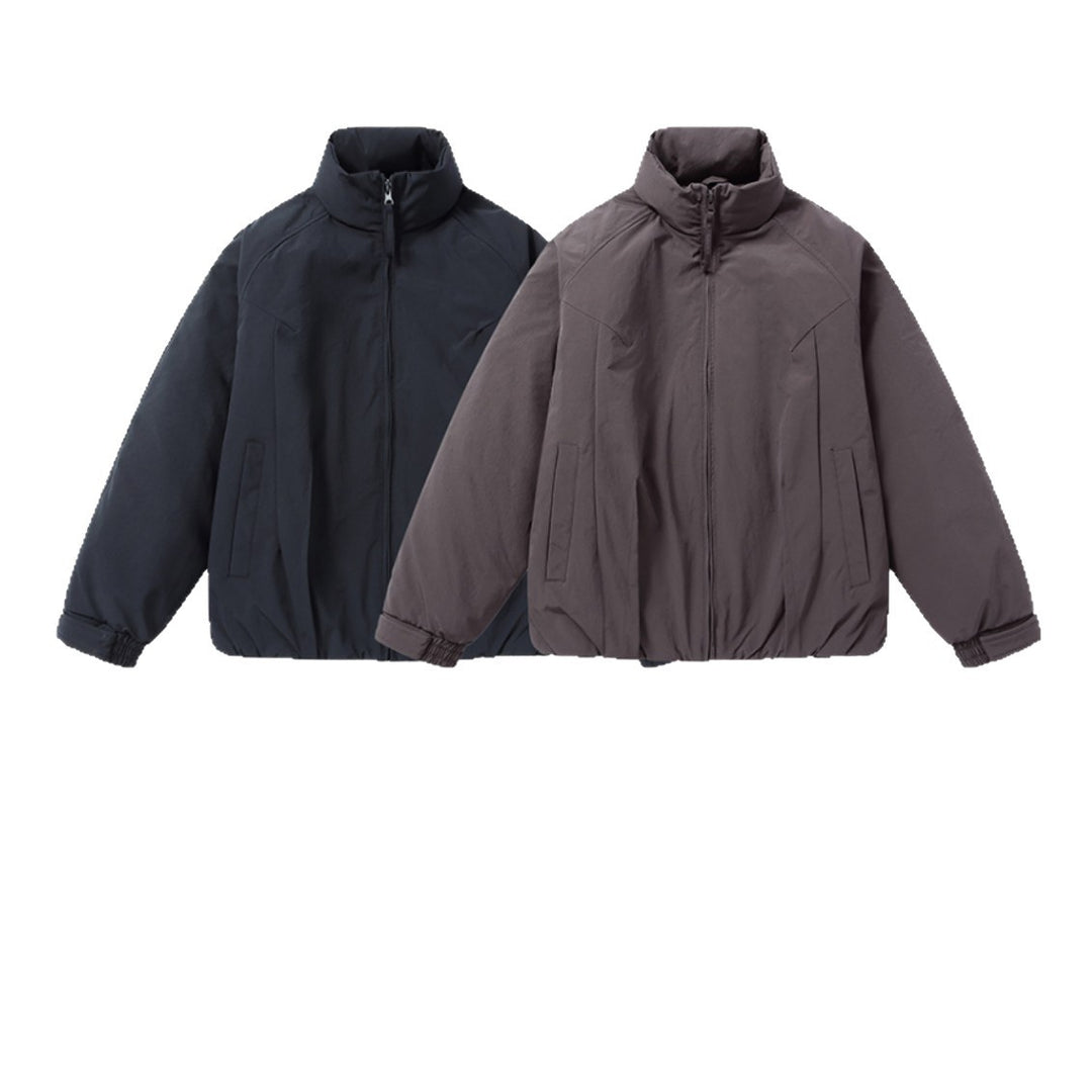 Herren Kurz‑Pufferjacke mit schützendem Stehkragen, verdecktem Reißverschluss und elastischem Saum Nord Taschen