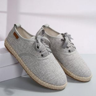 Damen  atmungsaktive Strick-Espadrilles mit geflochtener Jute-Sohle und flexiblem Memory-Fußbett Nord Taschen
