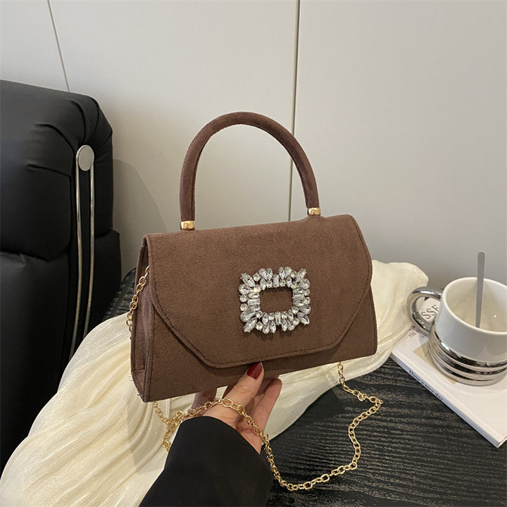 Damen elegante Abendtasche mit funkelndem Schmuckdetail Nord Taschen