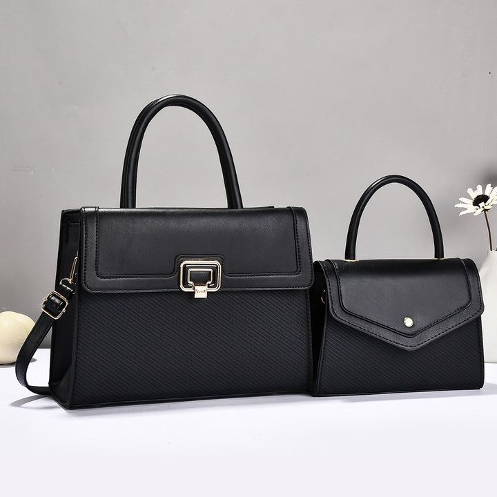 Damen Handtaschen-Set mit strukturiertem Design und eleganter Mini-Umhängetasche Nord Taschen