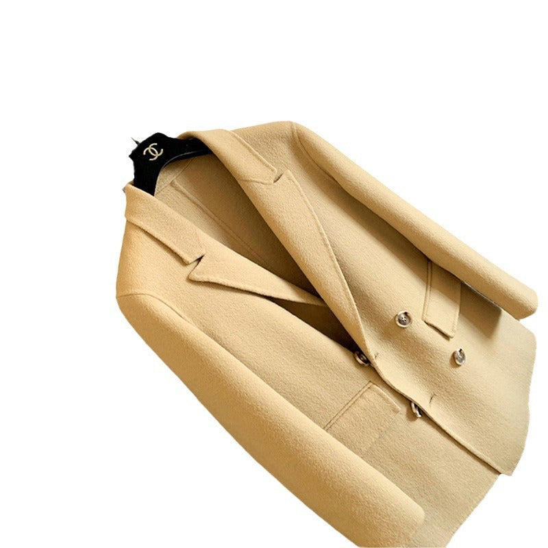Damen Eleganter Wollblazer mit doppelter Knopfleiste Nord Taschen