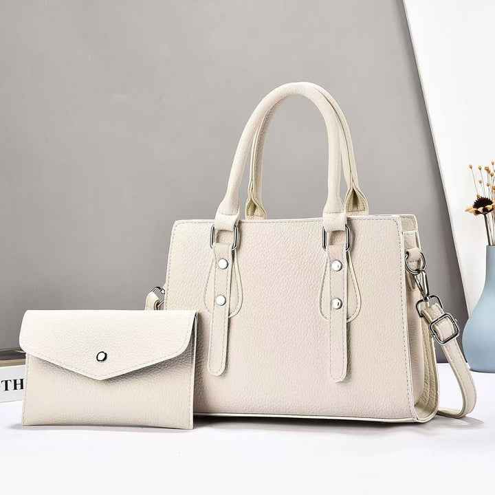 Damen Henkeltasche mit abnehmbarer Clutch und strukturiertem Design Nord Taschen