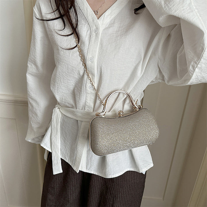 Damen glamouröse Clutch-Handtasche mit elegantem Kettenverschluss Nord Taschen