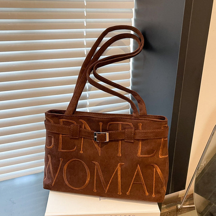 Damen Designer-Handtasche mit luxuriösem Wildleder und modischer Prägung Nord Taschen