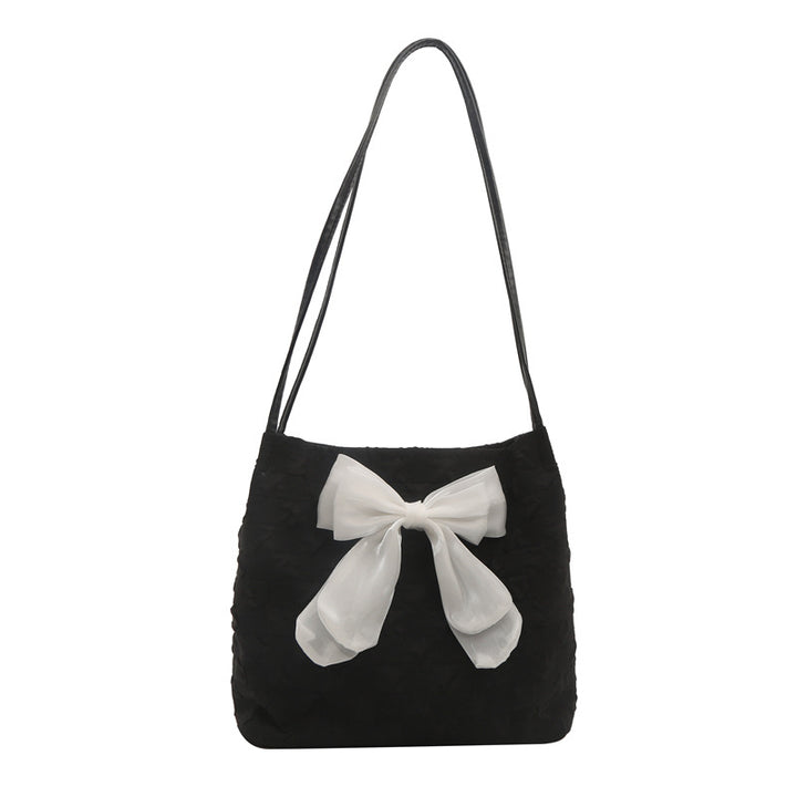 Damen Hobo-Tasche mit dekorativem Schleifenakzent und strukturiertem Design Nord Taschen