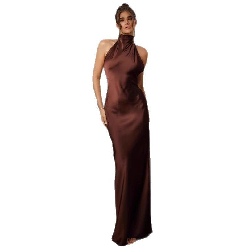 Damen Abendkleid mit elegantem Rückenausschnitt und fließendem Stoff - Vittorelli