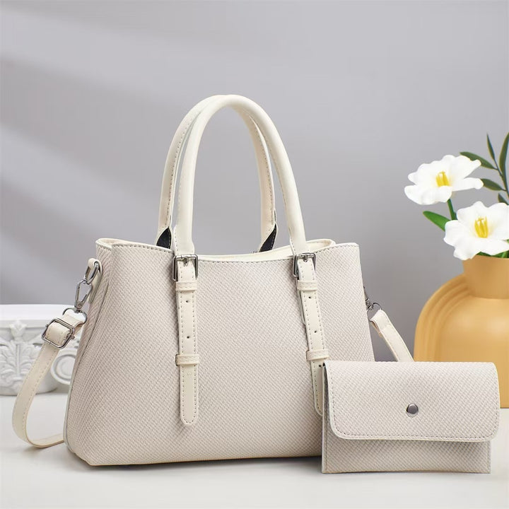 Damen stilvolle Handtasche mit abnehmbarer Clutch Nord Taschen