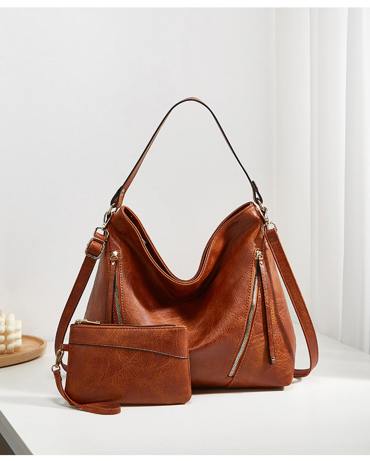 Damen Hobo-Tasche mit luxuriösem Kunstleder und geräumiger Innenaufteilung Nord Taschen