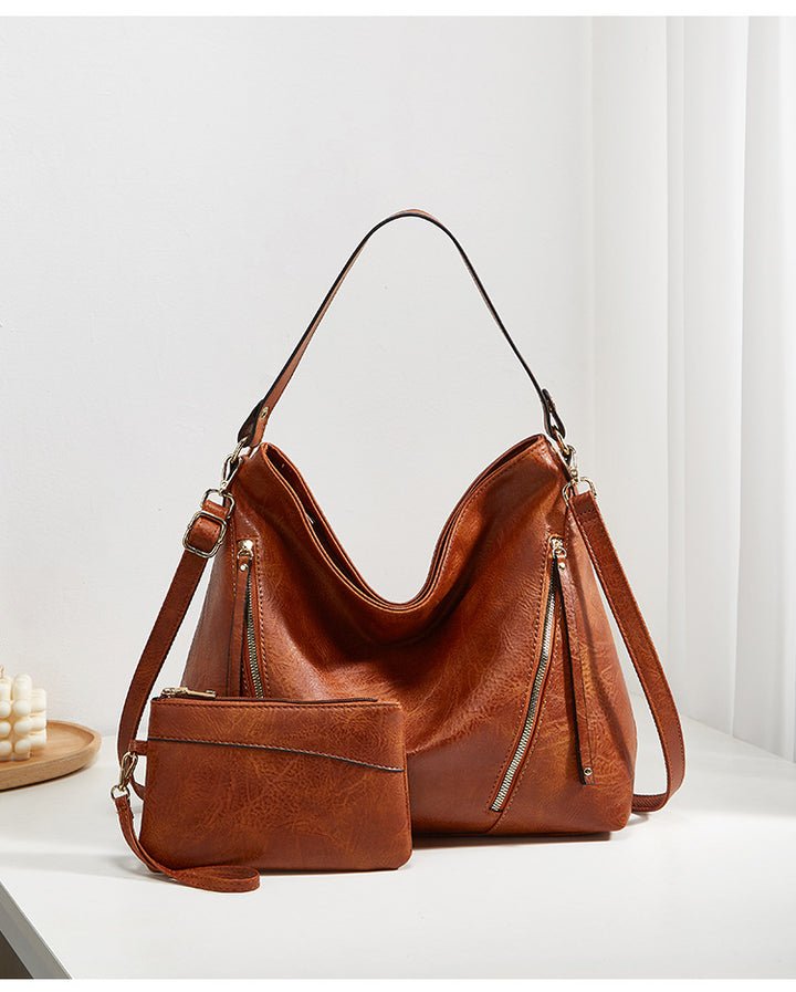 Damen Hobo-Tasche mit luxuriösem Kunstleder und geräumiger Innenaufteilung Nord Taschen