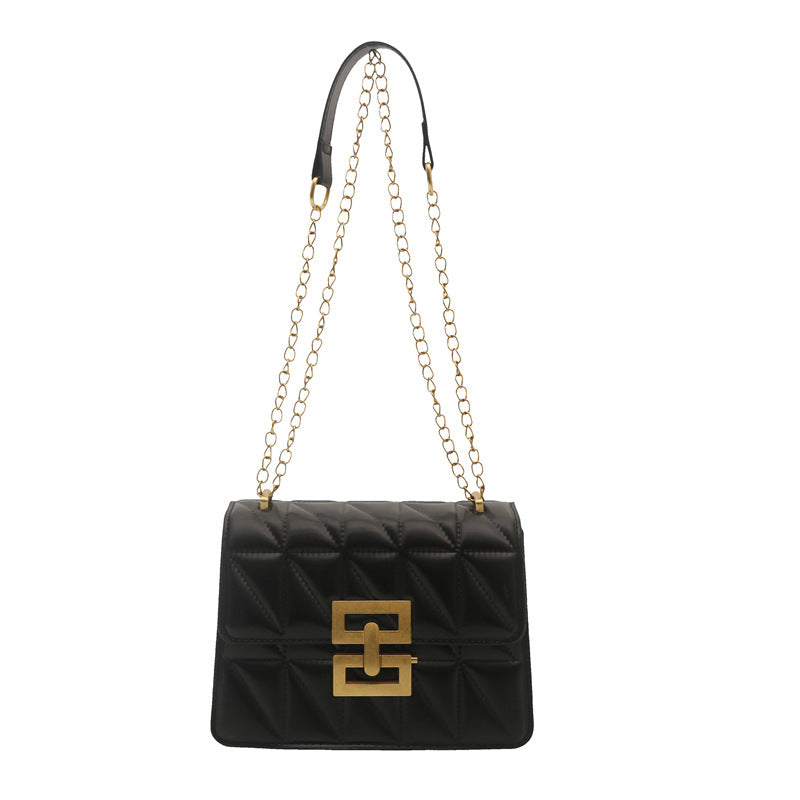 Damen elegante gesteppten Handtasche mit edlem Kettenverschluss Nord Taschen