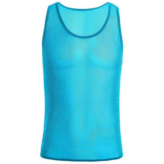 Herren Sportliches Netz-Tanktop