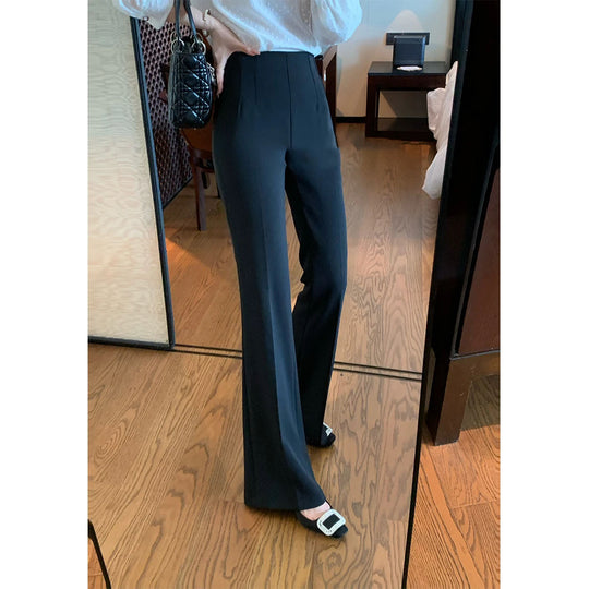 Damen Elegante Hoch taillierte Palazzo-Hose Nord Taschen