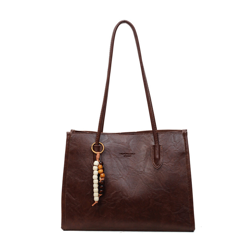 Damen Sportliche Shopper-Tasche mit charmantem Anhänger Nord Taschen