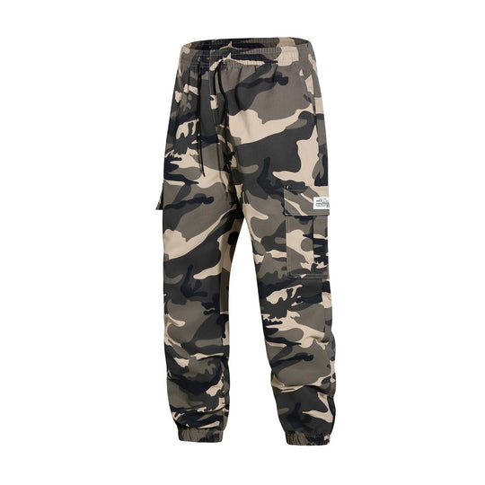 Herren Cargohose im Joggerstil mit Camouflage, Tunnelzugbund & elastischen Knöchelbündchen Nord Taschen