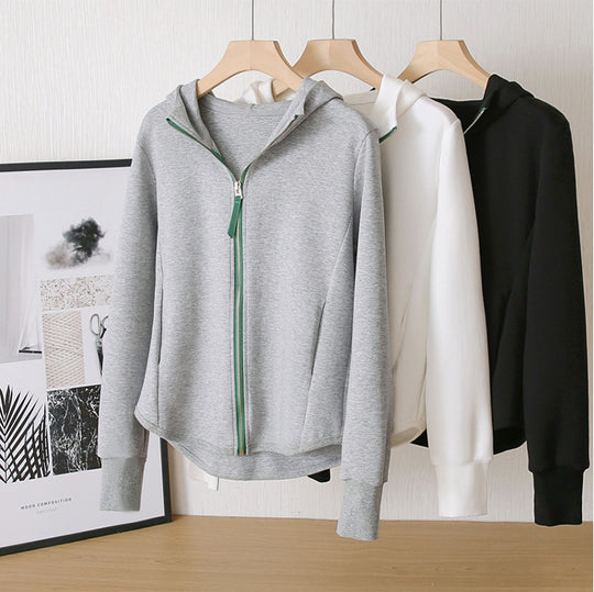 Damen Sportjacke mit Kapuze und Reißverschluss Nord Taschen