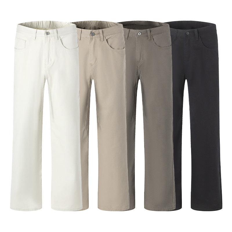 Unisex Weit geschnittene Chinohose mit tiefem Schritt und lässigem Bund Nord Taschen