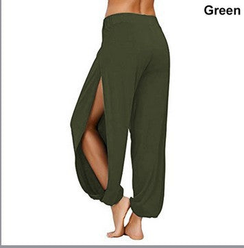 Damen luftige Freizehhose mit seitlichen Schlitzen Nord Taschen