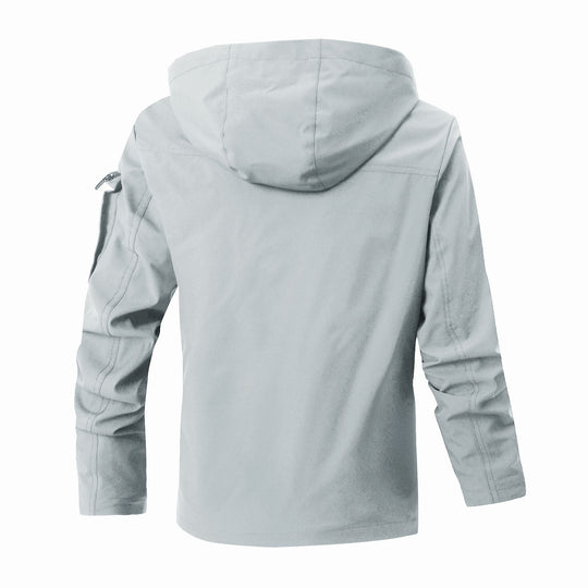 Herren Outdoor-Parka mit karierter Innenfütterung, Kapuze und Multifunktionstaschen Nord Taschen