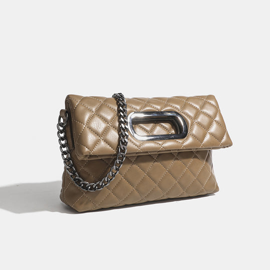 Damen Clutch-Tasche mit elegantem Rautenmuster und hochwertigem Kettenverschluss Nord Taschen