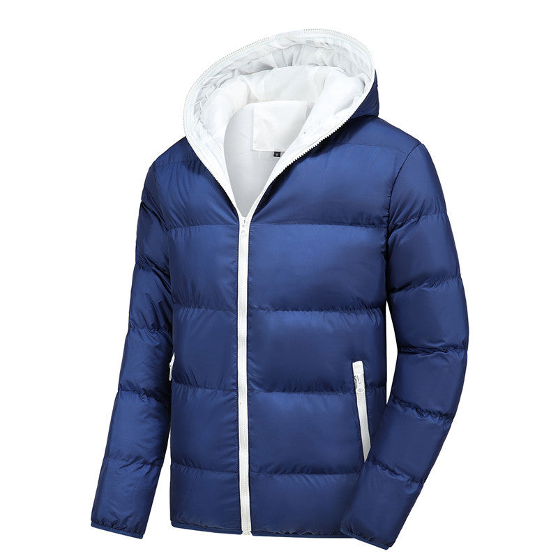 Herren Stepp-Winterjacke mit Kapuze, ultraleichter Thermoisolierung und kontrastierenden Reißverschlüssen Nord Taschen