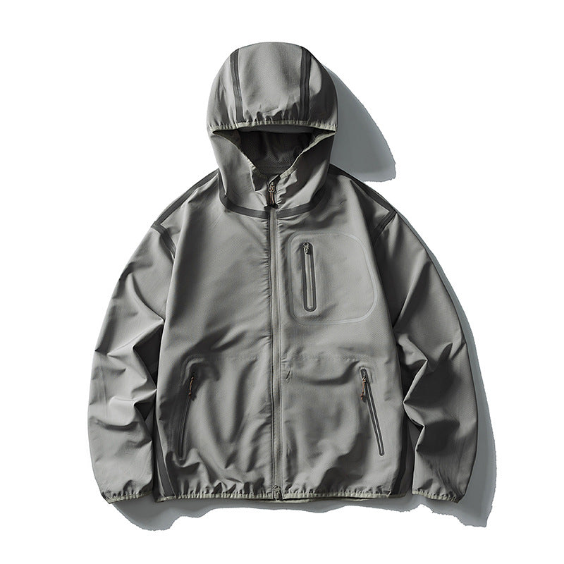 Unisex Wasserdichte Softshell-Outdoorjacke mit verschweißten Nähten und Kapuze Nord Taschen