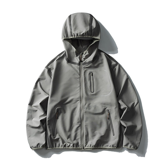 Unisex Wasserdichte Softshell-Outdoorjacke mit verschweißten Nähten und Kapuze Nord Taschen