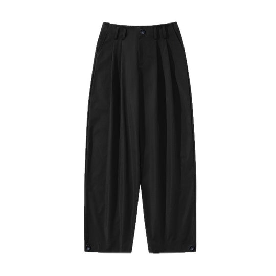 Damen Weite High-Waist Cargohose mit Kellerfalten, verstellbarem Beinabschluss & Utility-Gürtel Nord Taschen