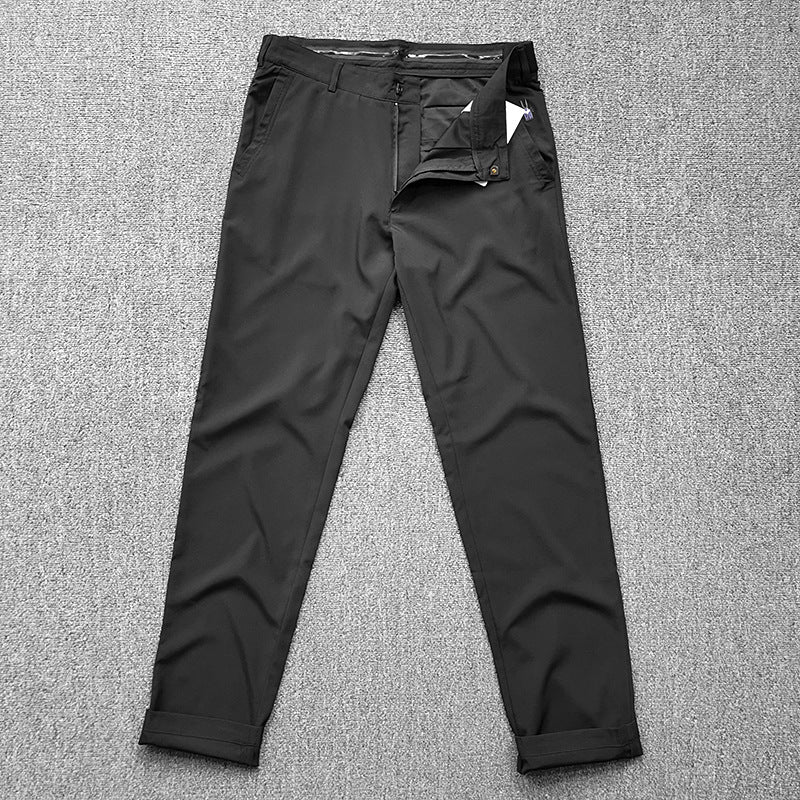 Herren Chinohose im schmalen Schnitt mit Stretch, Bügelfalte und schrägen Eingrifftaschen Nord Taschen
