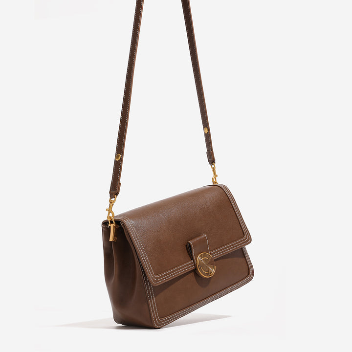 Damen Umhängetasche mit strukturiertem Kunstleder und eleganter Drehverschluss Nord Taschen
