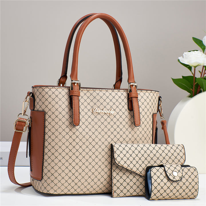 Damen modische Tragetasche mit abnehmbarem Portemonnaie Nord Taschen