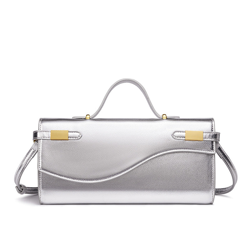 Damen Handtasche mit modernem Wellenmuster und elegantem Verschluss Nord Taschen