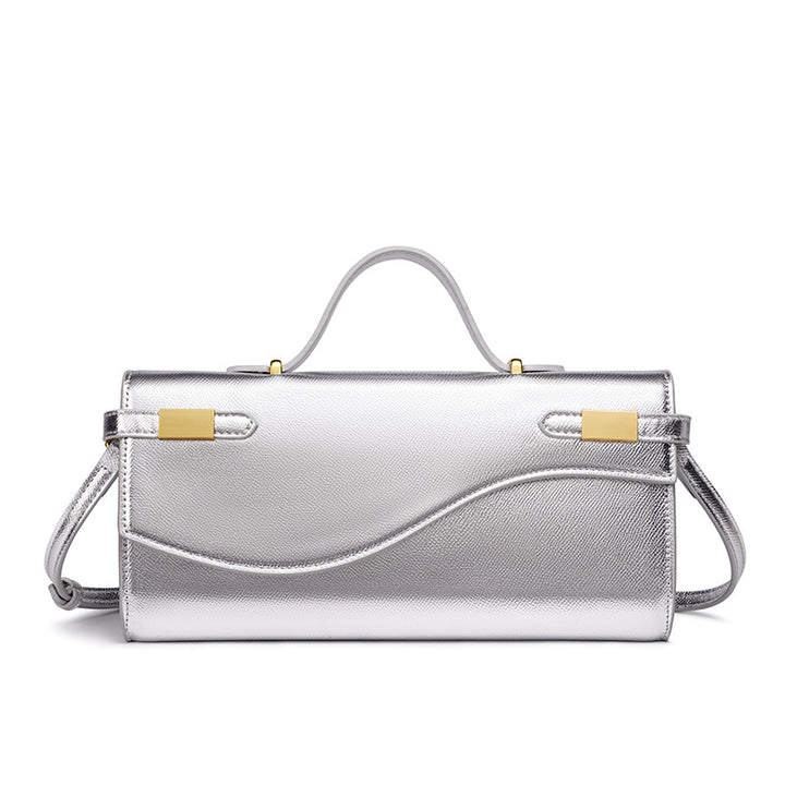 Damen Handtasche mit modernem Wellenmuster und elegantem Verschluss Nord Taschen