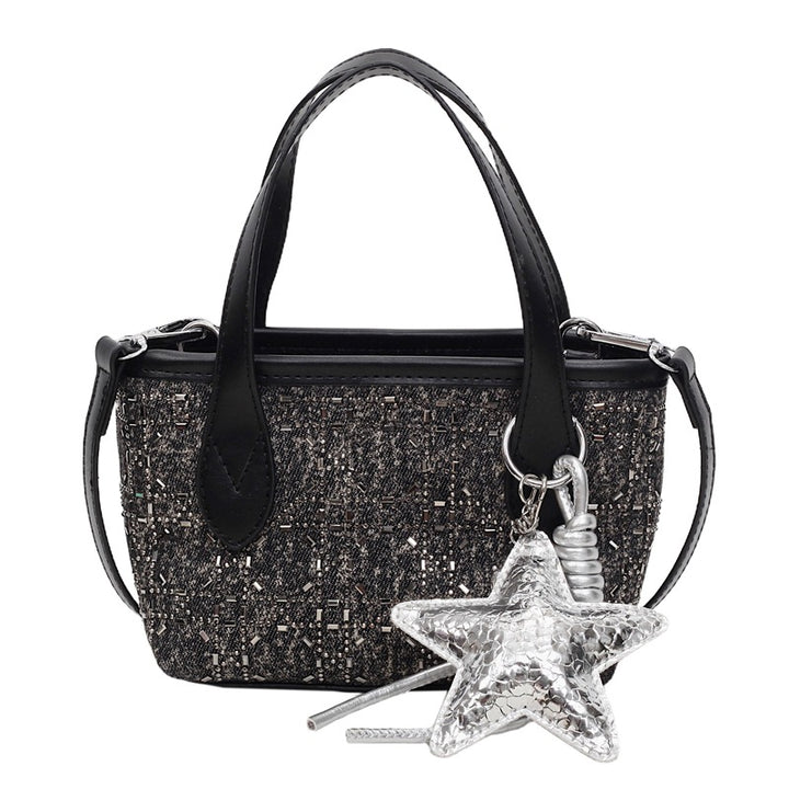 Damen Mini-Handtasche mit funkelndem Sternenanhänger Nord Taschen