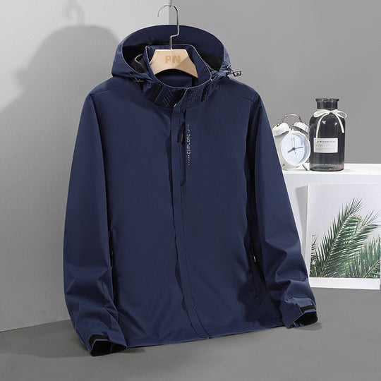 Herren Leichte Softshell-Kapuzenjacke mit verdecktem Reißverschluss und winddichter Membran Nord Taschen