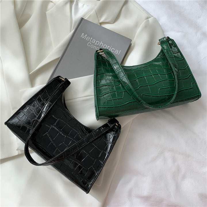 Damen elegante Umhängetasche im trendigen Krokodil-Look Nord Taschen