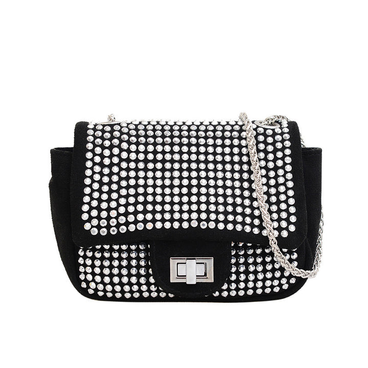 Damen Glamouröse Clutch mit funkelnden Strassverzierungen Nord Taschen