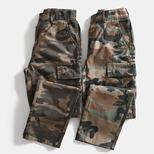 Herren Cargohose im Military-Look mit Mehrfachtaschen und geradem Schnitt Nord Taschen