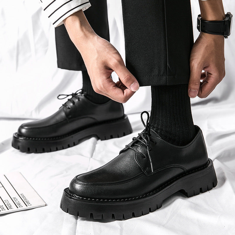 Herren Elegante Schnürschuhe mit stabiler Profilsohle und klassischem Design