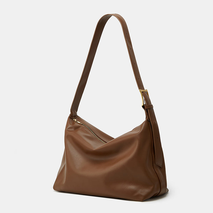 Damen Hobo-Tasche mit elegantem Faltendesign und weichem Kunstleder Nord Taschen
