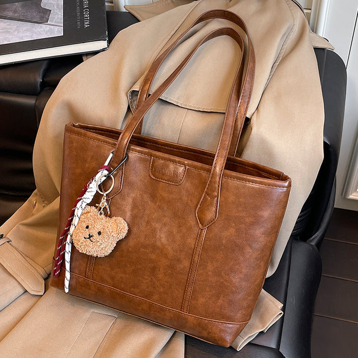 Damen Tragetasche aus hochwertigem Kunstleder mit eleganter Struktur Nord Taschen