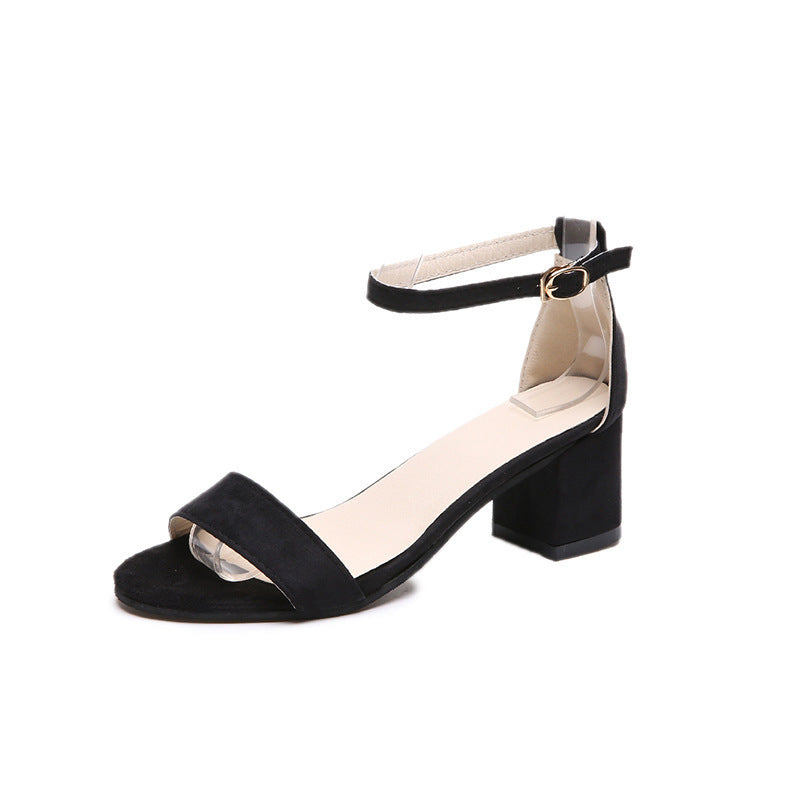 Damen Sandalen mit verstellbarem Riemen und komfortablem Blockabsatz - Arvani