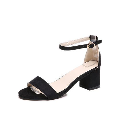 Damen Sandalen mit verstellbarem Riemen und komfortablem Blockabsatz - Arvani