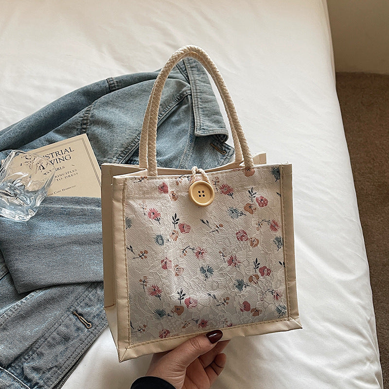 Damen praktische und stilvolle Einkaufstasche mit floralem Design Nord Taschen