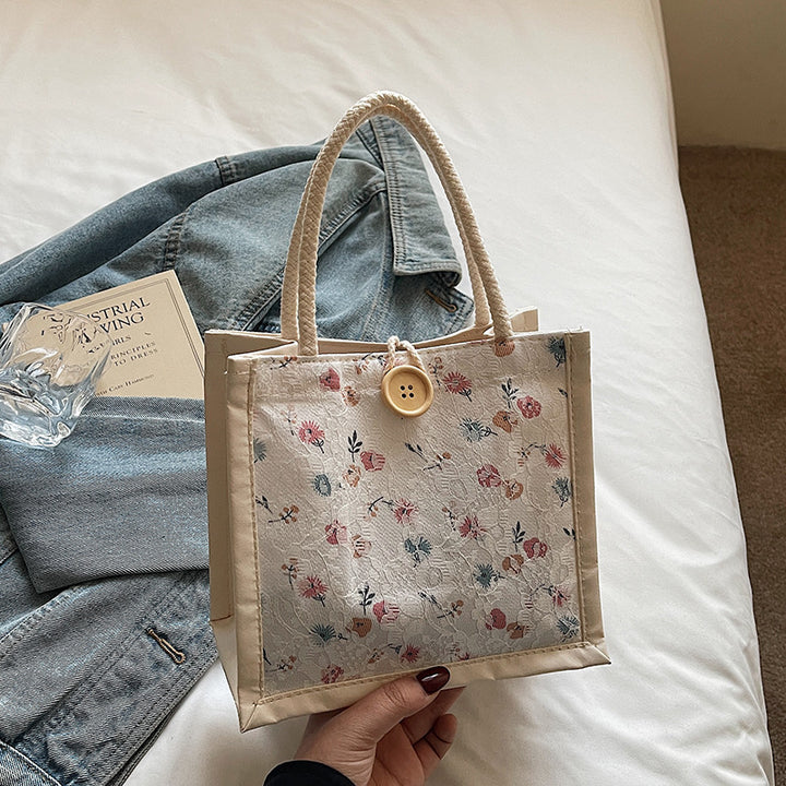 Damen praktische und stilvolle Einkaufstasche mit floralem Design Nord Taschen