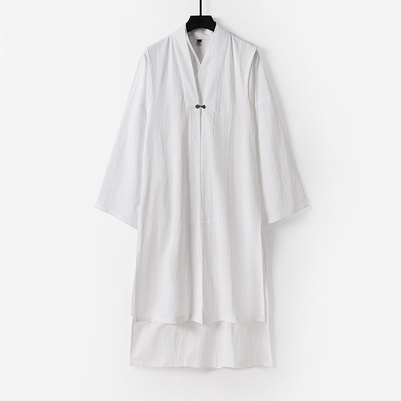 Unisex Langer Oversize-Kimono‑Mantel mit dezentem Knebelverschluss und weiter Silhouette Nord Taschen