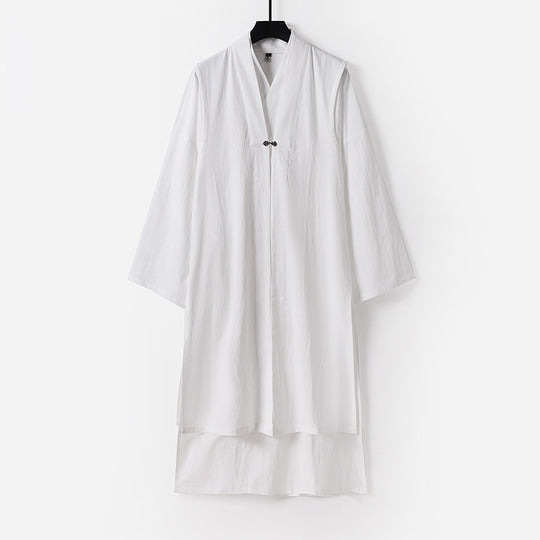 Unisex Langer Oversize-Kimono‑Mantel mit dezentem Knebelverschluss und weiter Silhouette Nord Taschen