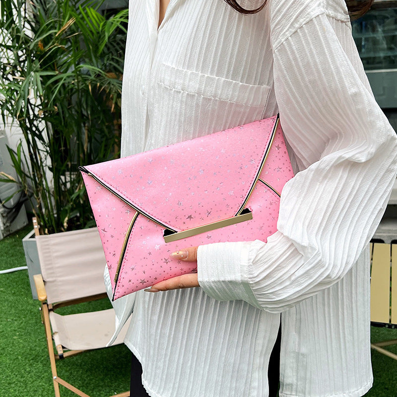 Damen elegante Umschlagtasche mit funkelndem Sternen-Design Nord Taschen