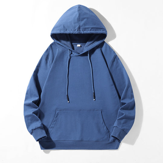 Unisex Locker geschnittener Kapuzenpullover aus Baumwollmix mit Kängurutasche und Kordelzug Nord Taschen